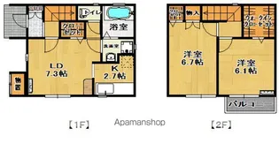 福島県郡山市富久山町久保田字南田【一戸建】の間取り