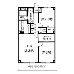 アルファークレスト【4階】の間取り