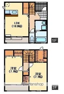 エクセル【Ⅲ号室】の間取り