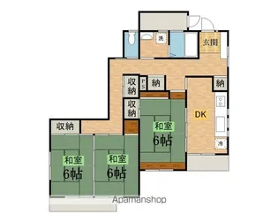 第2ハイツ小池【1階】の間取り