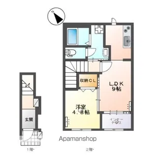 ローリングヒルズ富任【2階】の間取り