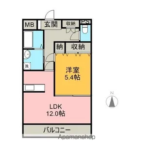 パークヒルズ山吹【1階】の間取り