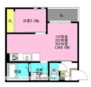 REGALEST蘇我【1階】の間取り