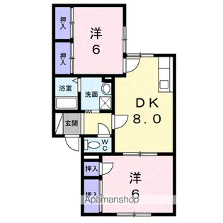 フローレンス森【2階】の間取り