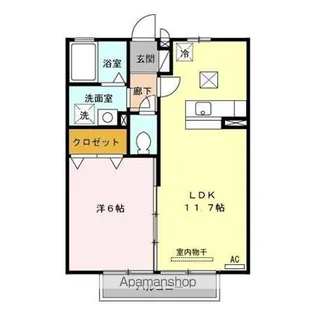 プラムハイツ【1階】の間取り