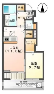 ルピナス A【106号室】の間取り