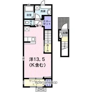 タウニーヒルズ3【2階】の間取り