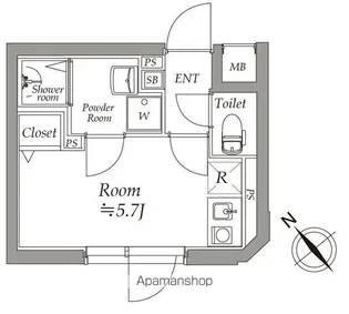 アトリオフラッツ野方【4階】の間取り