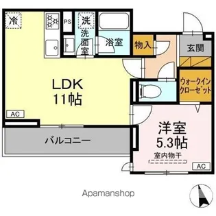 KURASHIRO【2階】の間取り