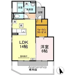 ベイサイド テラス A棟【1階】の間取り