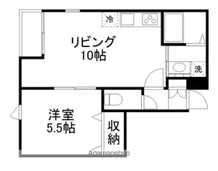 ヘーベルメゾン上荻【1階】の間取り