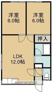 リヴェール美原A【2階】の間取り