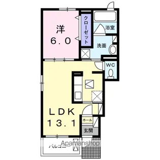 ベレットOTSUNA【1階】の間取り