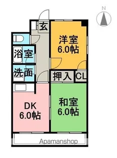 NOVA桜ケ丘【1階】の間取り