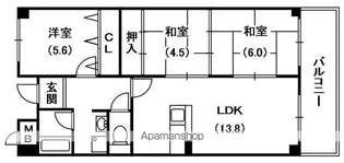 プランドールマツカワ【3階】の間取り