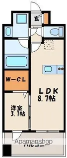 グランフォーレ千早マークスクエア イーストウイング【7階】の間取り