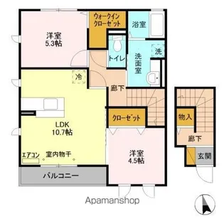 グランビスタC【2階】の間取り