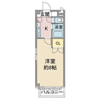 レージュ松原【4階】の間取り