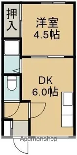 グットホーム宮前【202号室】の間取り