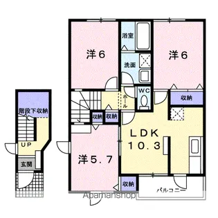 パークメゾン13B【2階】の間取り