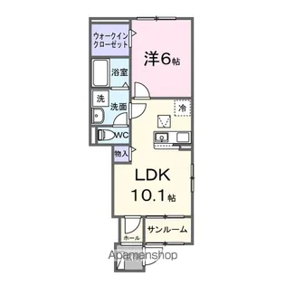 ハウオイ・ハレ【1階】の間取り