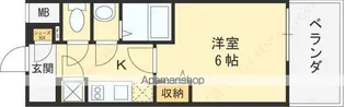 レジュールアッシュOSAKA新深江【3階】の間取り