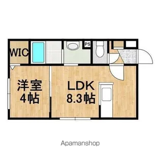 Lien KitahiroshimaⅢ【1階】の間取り