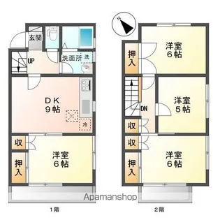 ルーミーつくば65号館【102号室】の間取り