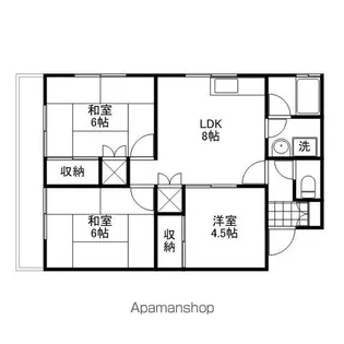 メゾン隅田【201号室】の間取り