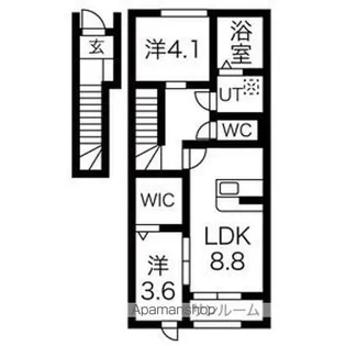 ピュールA棟【2階】の間取り