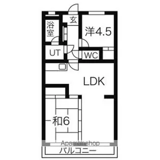 インターコーポ藤【1階】の間取り
