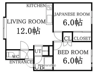 シャルマンⅢ【202号室】の間取り