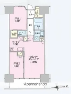 トラープランド翠命館【1106号室】の間取り