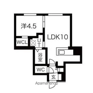 Cherisis北円山【3階】の間取り
