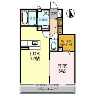 ヴィルヌーブ【2階】の間取り