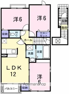 サンキャッスルS・Ⅵ【2階】の間取り