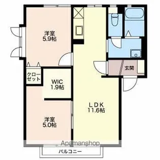 長野県長野市大字南長池【アパート】の間取り