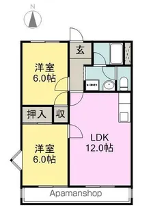 シャルマンハイツ【203号室】の間取り
