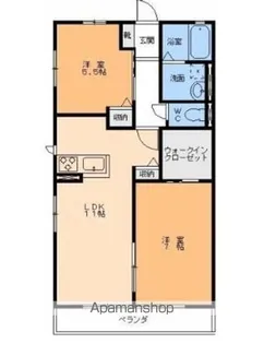 モダンローズ【2階】の間取り