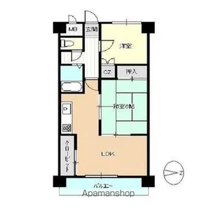 クリナーレ志家町【4階】の間取り