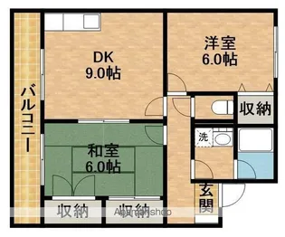 ディアコート【202号室】の間取り