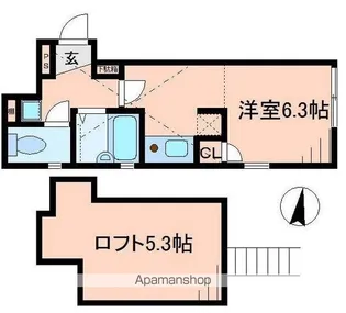 ユーリス富士見台【1階】の間取り
