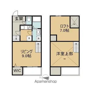 サン・テラスB【202号室】の間取り