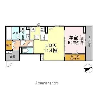 セイムハーツ【1階】の間取り