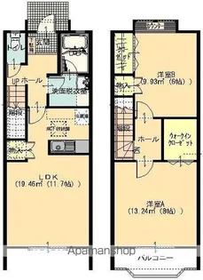 パーフェクトハウスM【2号号室】の間取り