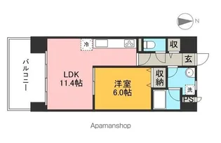 LOTUS COURT【7階】の間取り