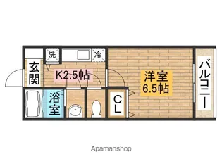 ラポール【203号室】の間取り