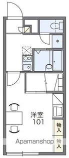 レオパレス日サルー時任町A【206号室】の間取り