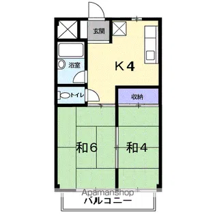 シティーハイツ中川 A【2階】の間取り