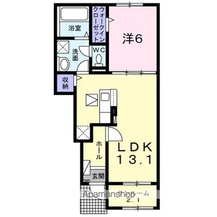 メゾンプルミエールⅥ【1階】の間取り